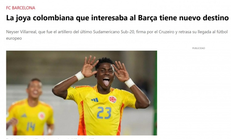 伦比亚国家, 南美青年才, 他已经和克